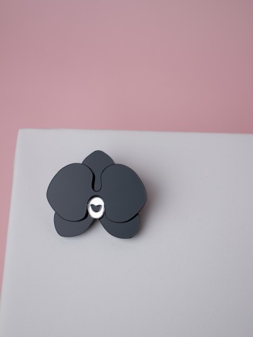 Брошь Minimalism Орхидея standart
