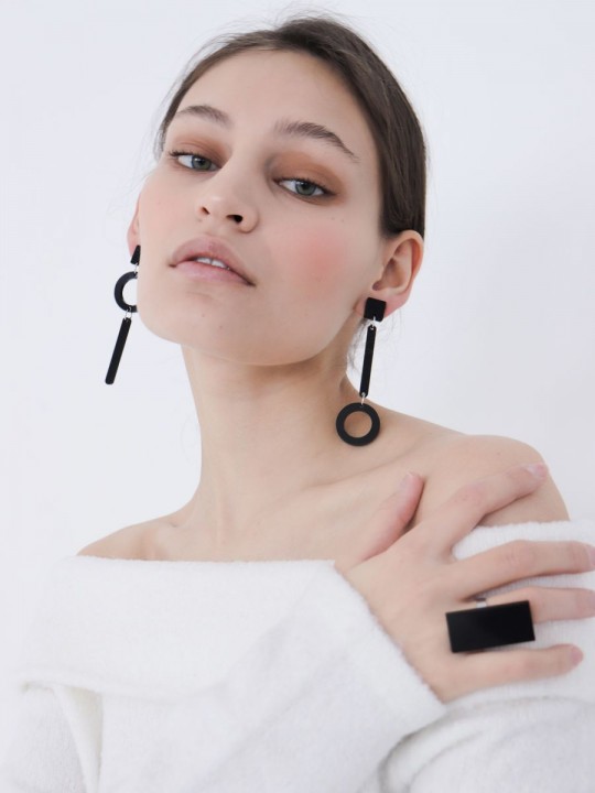 Серьги Minimalism Асимметрия-1