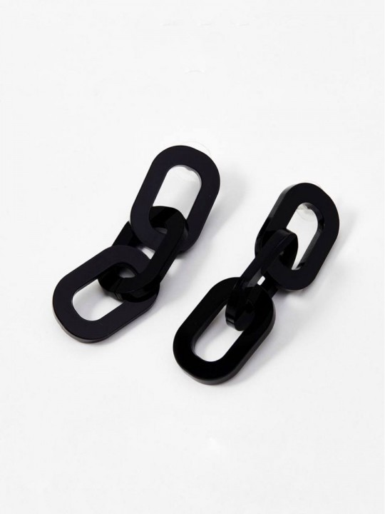 Серьги Minimalism Звенья new-3