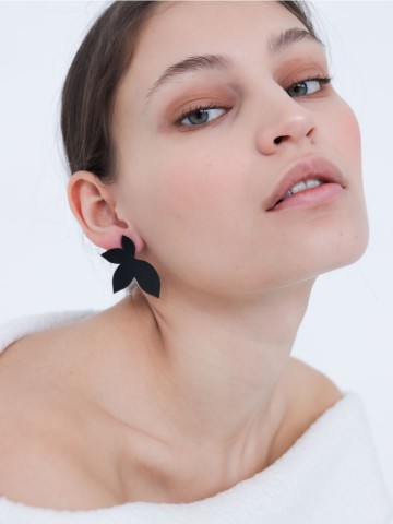 Серьги Minimalism Лотос