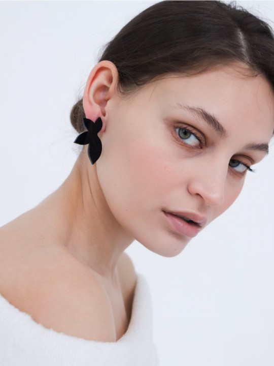 Серьги Minimalism Лотос-2