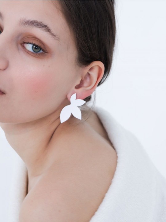 Серьги Minimalism Лотос-1