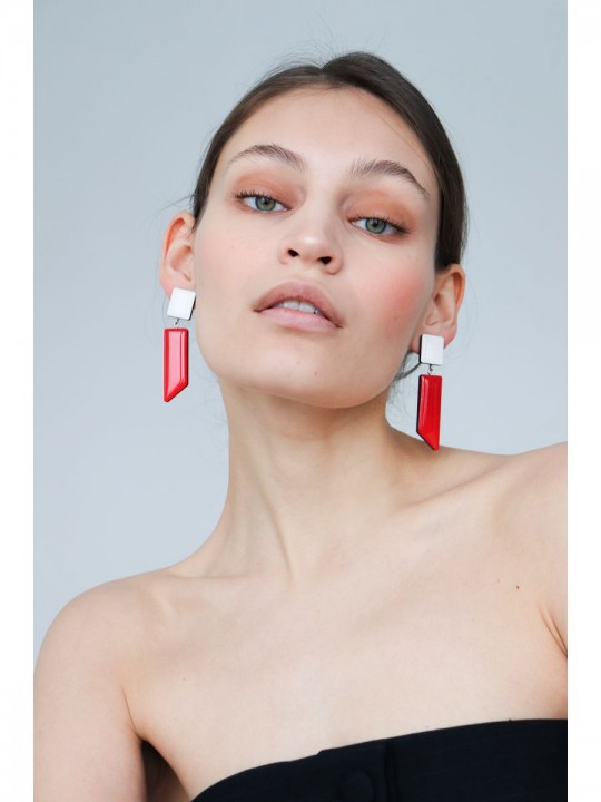 Серьги Wood Tokyo-3