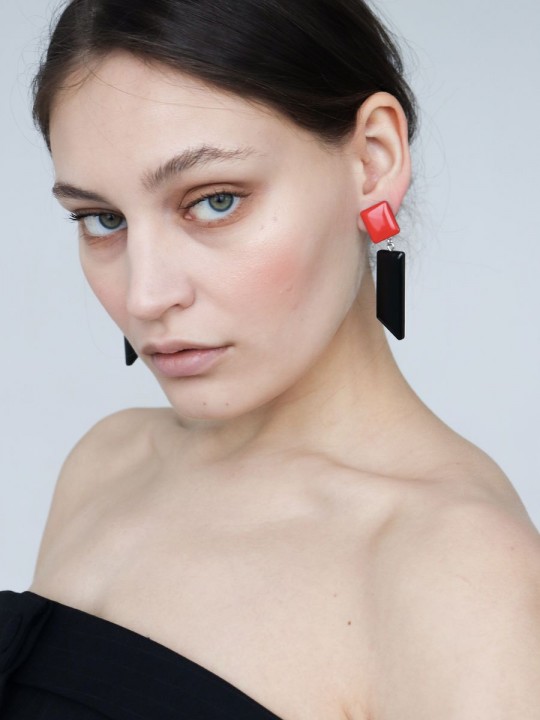 Серьги Wood Tokyo-2