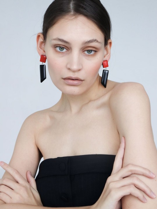 Серьги Wood Tokyo-4