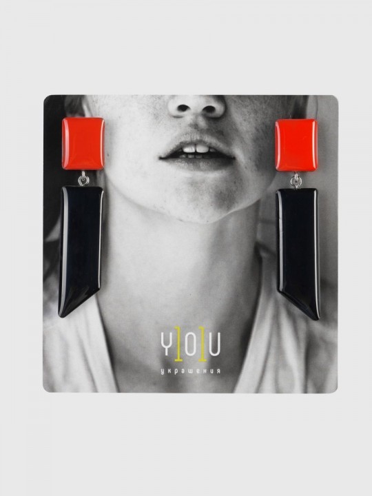 Серьги Wood Tokyo-3