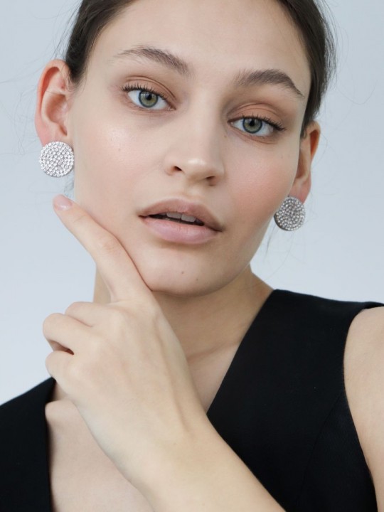 Серьги Crystal circle 23-3