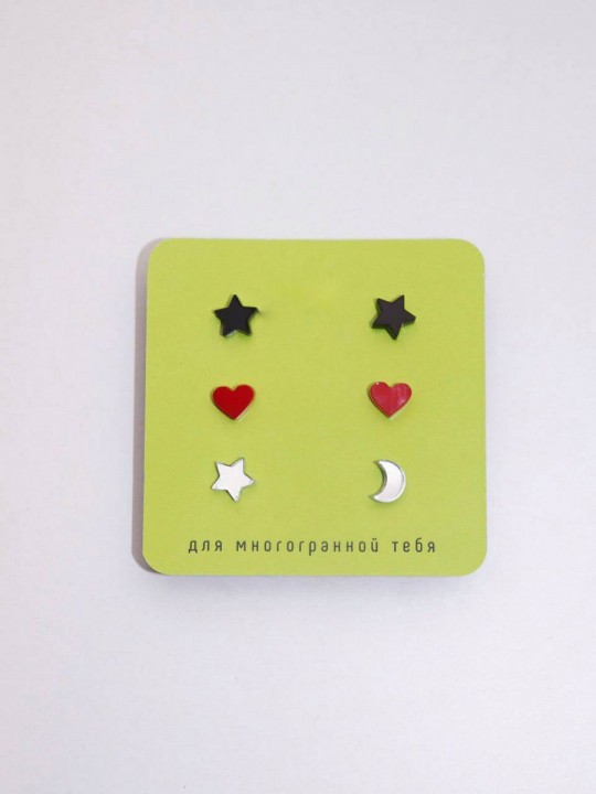 Серьги детские Набор 2-4