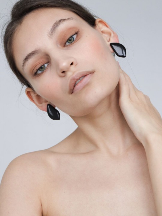 Серьги Wood Лепестки миндаля-2