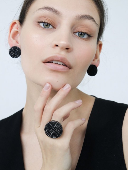 Серьги Crystal circle 23-3