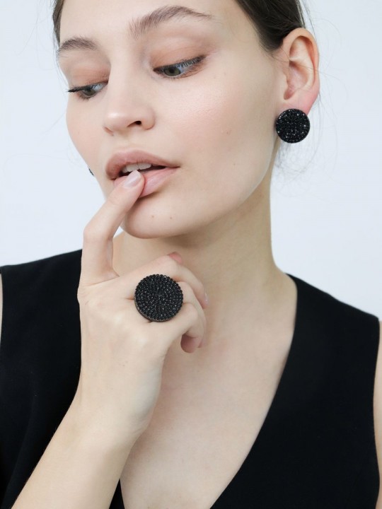 Серьги Crystal circle 23-2