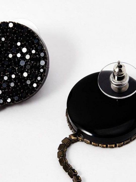 Серьги Crystal chain-3