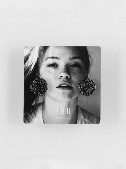 Серьги Crystal circle 23-1