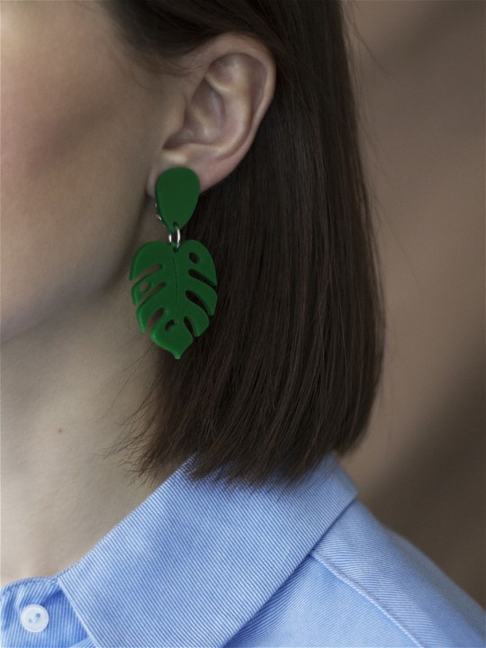 Клипсы Minimalism Монстеры уменьшенные-1