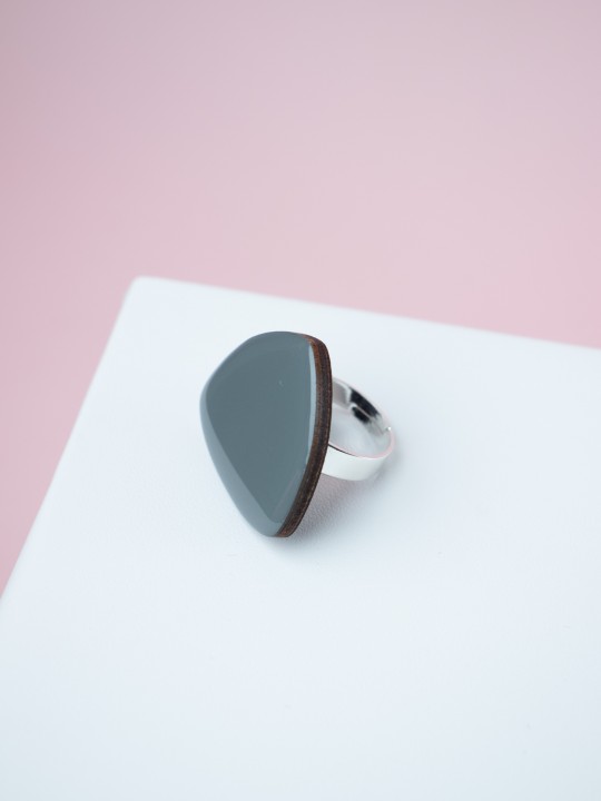 Кольцо Wood drizzle-1