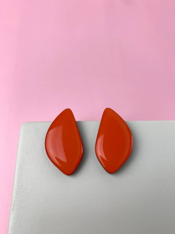 Серьги Wood Лепестки миндаля