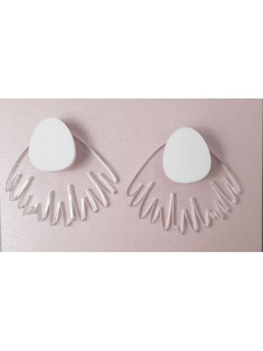 Серьги Minimalism Эхинацея-2 (трансформер)