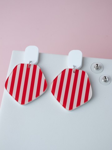 Серьги Print More line3