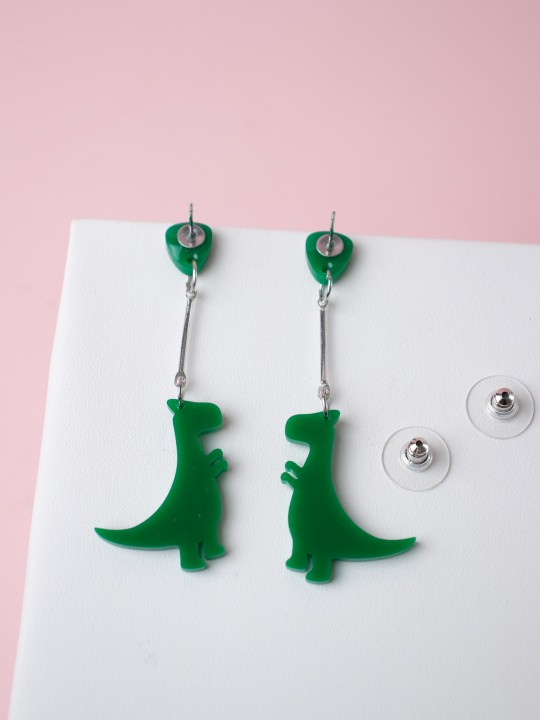 Серьги детские Дино-1