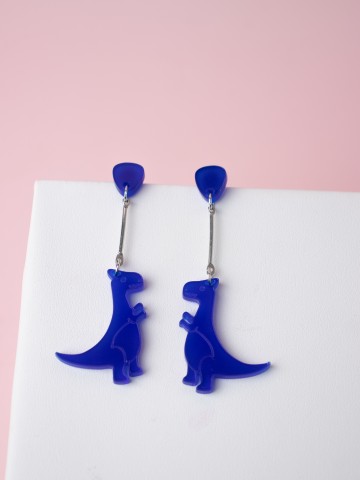 Серьги детские Дино