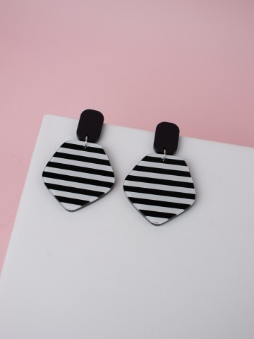 Серьги Print More line3