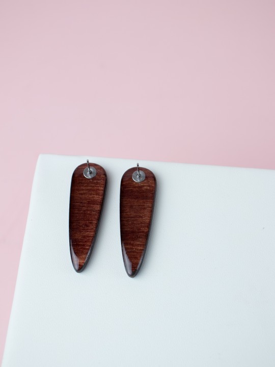 Серьги Wood Vibe-1