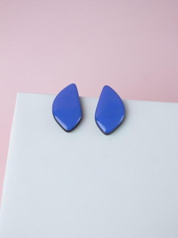 Серьги Wood Лепестки миндаля