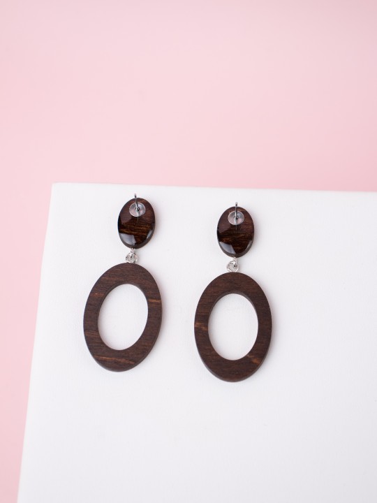 Серьги Wood Monaco-1