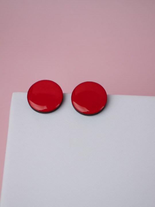 Серьги Wood circle 23