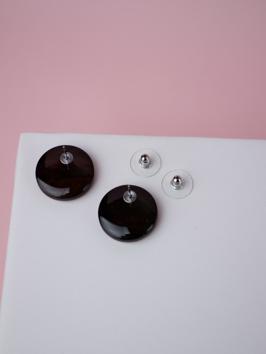 Серьги Wood circle 23-1