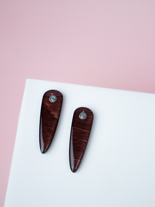 Серьги Wood Vibe-1