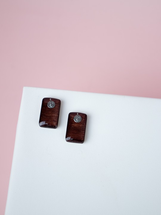 Серьги Wood Bloom mini-1