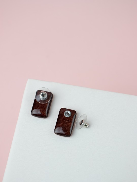 Серьги Wood Bloom mini-1