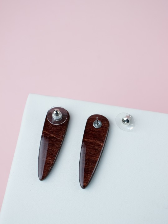 Серьги Wood Vibe-1