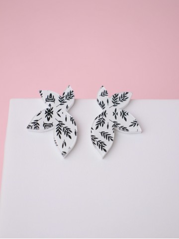 Серьги Print Лотос