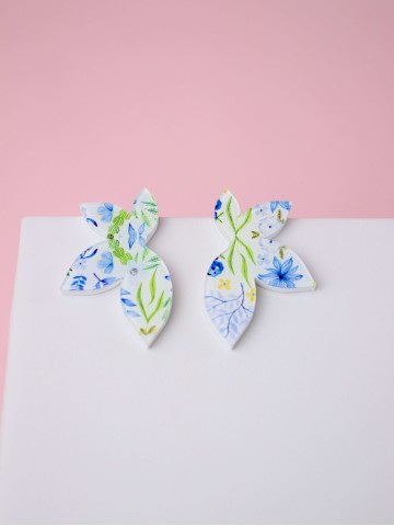 Серьги Print Лотос