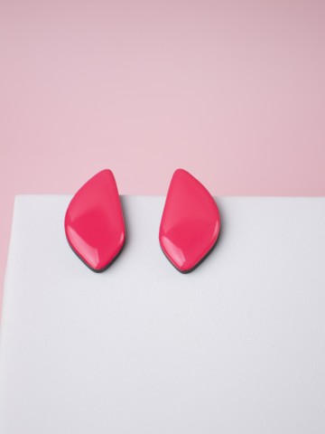 Серьги Wood Лепестки миндаля