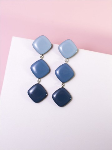 Серьги Wood lozenges 3 fly