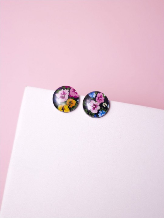 Серьги Print circle 15