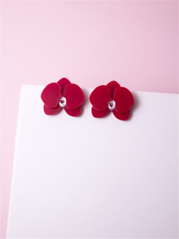 Серьги Minimalism Орхидеи