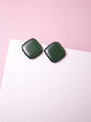 Серьги Wood lozenges