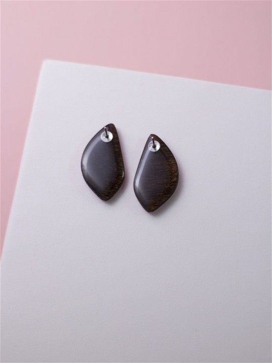 Серьги Wood Лепестки миндаля-1