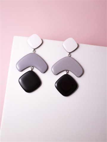 Серьги Wood boomerang fly