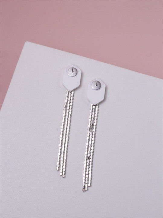 Серьги Crystal Шестигранники mini-1