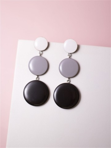 Серьги Wood growing circles