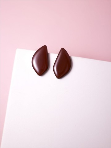 Серьги Wood Лепестки миндаля