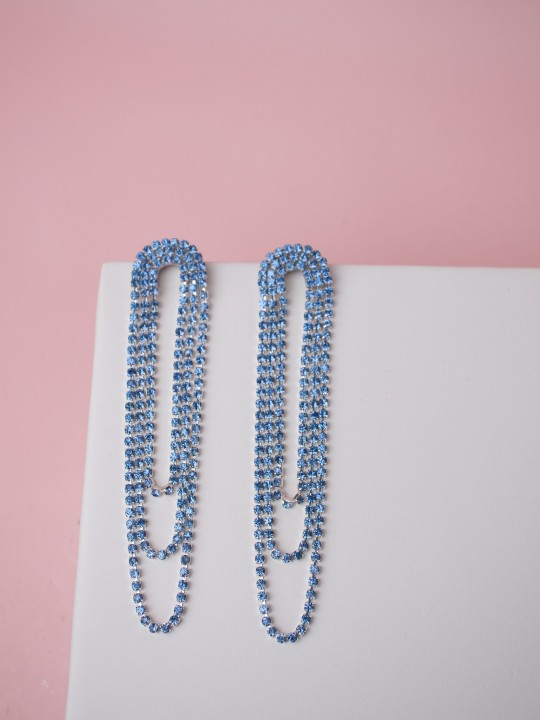 Серьги Crystal Tassels