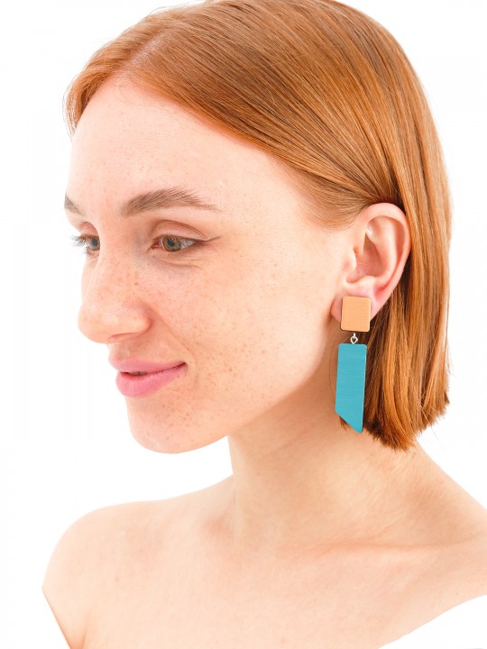 Серьги Wood Tokyo-1