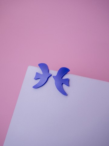 Серьги Minimalism Птички