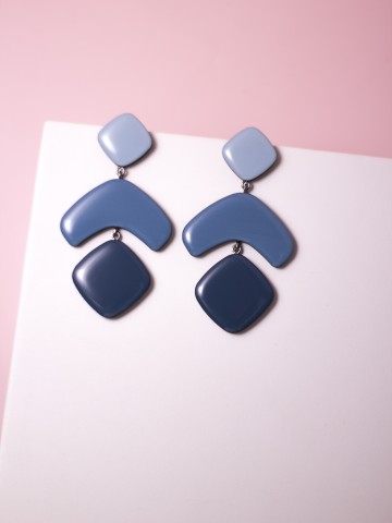 Серьги Wood boomerang fly